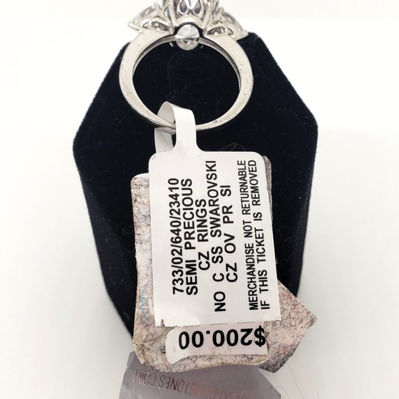 Semi Precious Swarovski Cubic Zirconia Ring (Size 7) - Picture 11 of 11